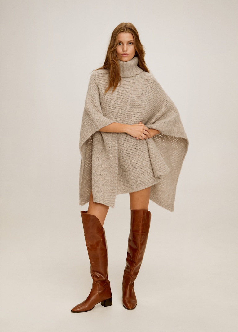 Poncho lana punto 79,99 € REF. 53065781-CROACIA-LM 