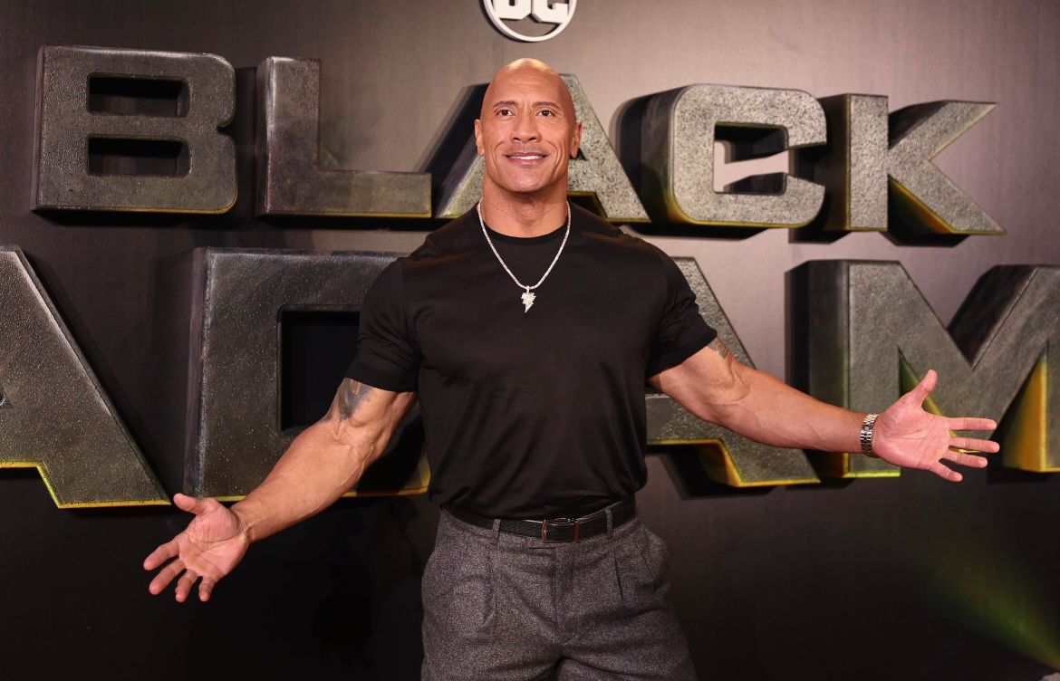 Dwayne Johnson Premiere Black ADam 